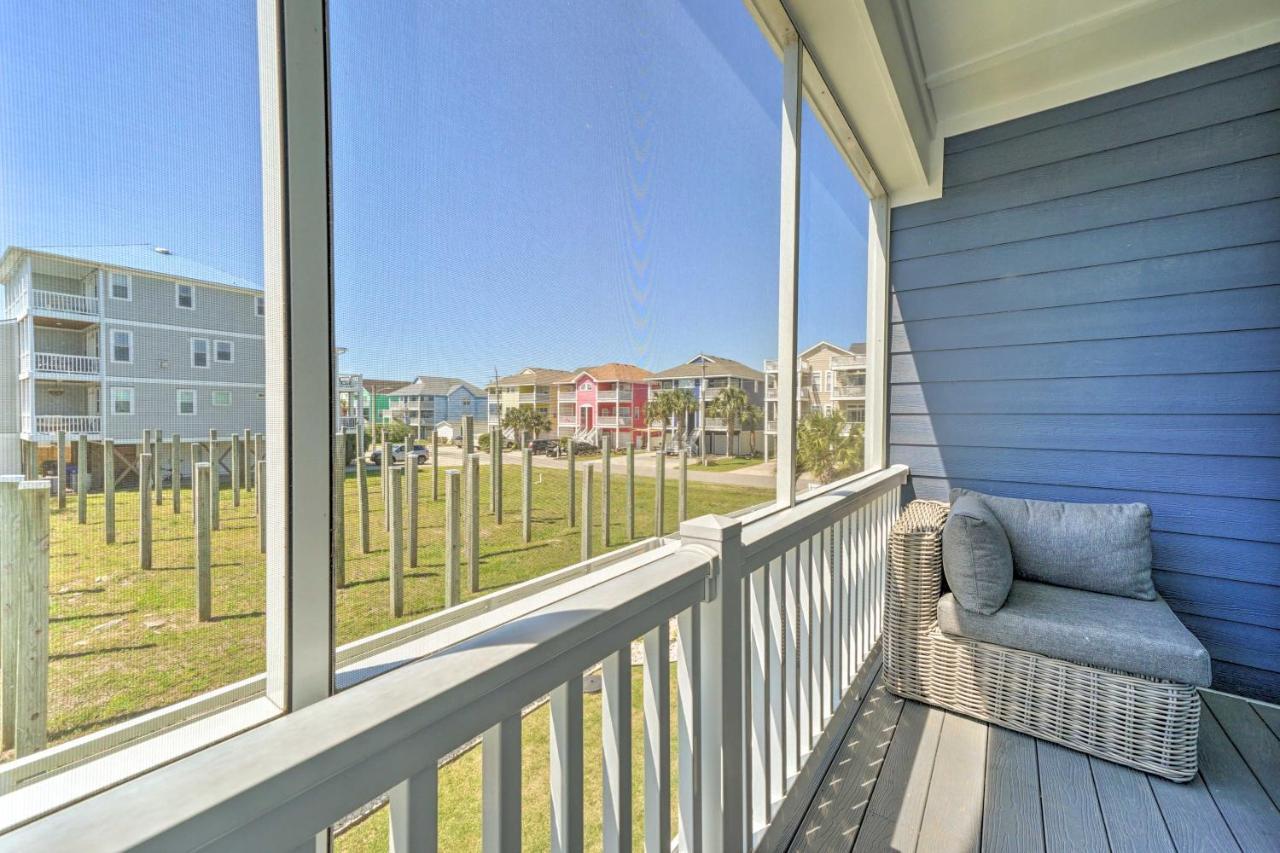 Bright Coastal Abode With Porch And Beach Access! Carolina Beach Exterior photo