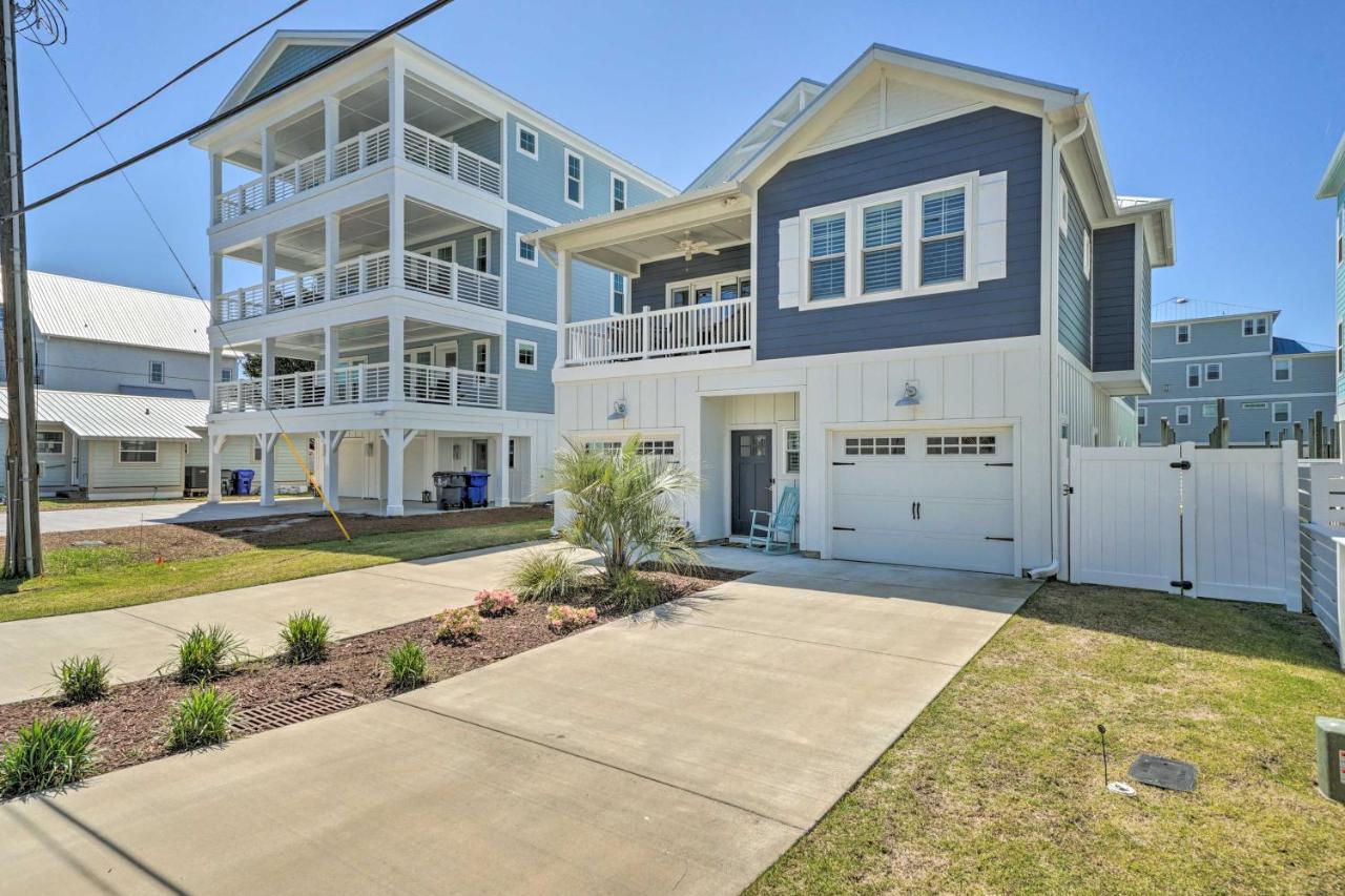 Bright Coastal Abode With Porch And Beach Access! Carolina Beach Exterior photo